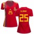 Womens Spain #25 Illarra Red Home Soccer Country Jersey