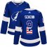 Adidas Tampa Bay Lightning #2 Luke Schenn Blue Home Authentic USA Flag Womens Stitched NHL Jersey