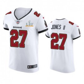 Tampa Bay Buccaneers #27 Ronald Jones II Mens Super Bowl LV Bound Nike White Vapor Elite Jersey