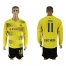 Dortmund #11 Reus Home Long Sleeves Soccer Club Jersey