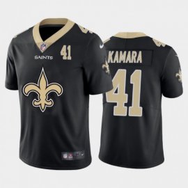 New Orleans New Orleans Saints #41 Alvin Kamara Black Mens Nike Big Team Logo Player Vapor Limited NFL Jersey