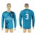 Real Madrid #3 Pepe Sec Away Long Sleeves Soccer Club Jersey