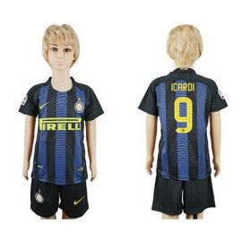 Inter Milan #9 Icardi Home Kid Soccer Club Jersey
