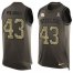 Nike Pittsburgh Steelers #43 Troy Polamalu Green Mens Stitched NFL Limited Salute To Service Tank Top Jersey