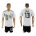 Germany #13 Muller White Home Soccer Country Jersey