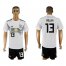 Germany #13 Muller White Home Soccer Country Jersey