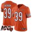 Nike Chicago Bears #39 Eddie Jackson Orange Mens Stitched NFL Limited Rush 100th Season Jersey