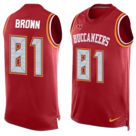 Nike Tampa Bay Buccaneers #81 Antonio Brown Red Team Color Mens Stitched NFL Limited Tank Top Jersey