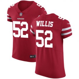 Nike San Francisco 49ers #52 Patrick Willis Red Team Color Mens Stitched NFL Vapor Untouchable Elite Jersey