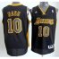 Los Angeles Lakers 10 Steve Nash Black Revolution 30 Swingman Jerseys Black Number Cheap