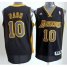 Los Angeles Lakers 10 Steve Nash Black Revolution 30 Swingman Jerseys Black Number Cheap