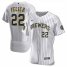 Milwaukee Brewers Christian Yelich Mens Nike White Home 2020 Authentic Player MLB Jersey