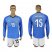 Italy #15 Barzagli Blue Home Long Sleeves Soccer Country Jersey