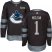 Adidas Vancouver Canucks #1 Kirk Mclean Black 1917-2017 100th Anniversary Stitched NHL Jersey