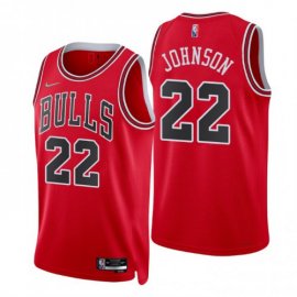 Nike Chicago Bulls #22 Alize Johnson Red Mens 2021-22 NBA 75th Anniversary Diamond Swingman Jersey – Icon Edition Mens