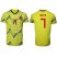 Colombia #7 Bacca Home Soccer Country Jersey