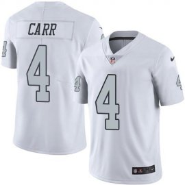 Nike Las Vegas Raiders #4 Derek Carr White Mens Stitched NFL Limited Rush Jersey