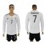 Germany #7 Schweinsteiger White Home Long Sleeves Soccer Country Jersey