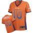 Nike Denver Broncos #10 Emmanuel Sanders Orange Team Color Womens Stitched NFL Elite Drift Fashion Jersey