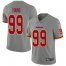 Nike Washington Football Team #99 Chase Young Gray Mens Stitched NFL Limited Inverted Legend Jersey
