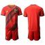 Belgium Blank Home Soccer Country Jersey