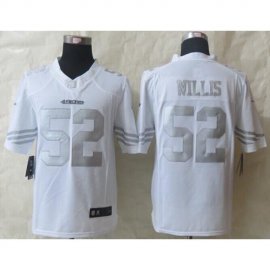 Nike San Francisco 49ers #52 Patrick Willis White Mens Stitched NFL Limited Platinum Jersey
