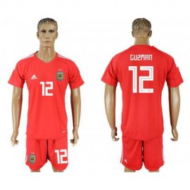 Argentina #12 GUZMAN Red Goalkeeper 2018 FIFA World Cup Soccer Jersey