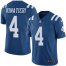 Nike Indianapolis Colts #4 Adam Vinatieri Royal Blue Mens Stitched NFL Limited Rush Jersey