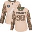 Adidas Tampa Bay Lightning #98 Mikhail Sergachev Camo Authentic 2022 Stanley Cup Final Patch Womens Veterans Day Stitched NHL Jersey Womens