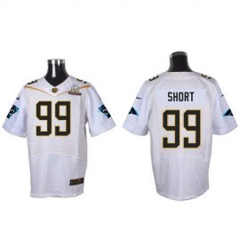 Nike Carolina Panthers #99 Kawann Short White 2016 Pro Bowl Mens Stitched NFL Elite Jersey