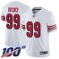 Nike San Francisco 49ers #99 DeForest Buckner White Rush Mens Stitched NFL Limited 100th Season Jersey