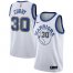 Mens Nike Golden State Warriors #30 Stephen Curry White Throwback NBA Swingman Hardwood Classics Jersey