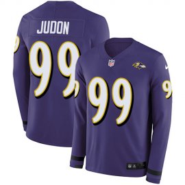 Nike Baltimore Ravens #99 Matthew Judon Purple Team Color Youth Stitched NFL Limited Therma Long Sleeve Jersey