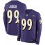 Nike Baltimore Ravens #99 Matthew Judon Purple Team Color Youth Stitched NFL Limited Therma Long Sleeve Jersey