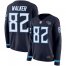 Nike Tennessee Titans #82 Delanie Walker Navy Blue Team Color Womens Stitched NFL Limited Therma Long Sleeve Jersey