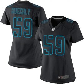 Nike Carolina Panthers #59 Luke Kuechly Black Impact Womens Stitched NFL Limited Jersey