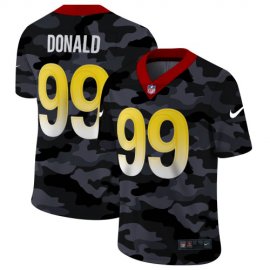 Los Angeles Rams #99 Aaron Donald Mens Nike 2020 Black CAMO Vapor Untouchable Limited Stitched NFL Jersey
