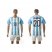Argentina #20 Kun Aguero Home Soccer Country Jersey