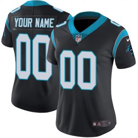 Nike Carolina Panthers Customized Black Team Color Stitched Vapor Untouchable Limited Womens NFL Jersey