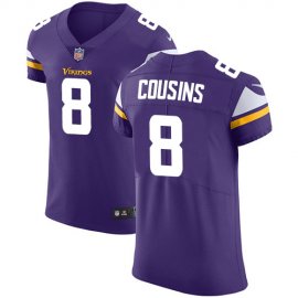 Nike Minnesota Vikings #8 Kirk Cousins Purple Team Color Mens Stitched NFL Vapor Untouchable Elite Jersey