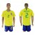 Brazil #2 Dani Alves Home Soccer Country Jersey