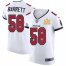Tampa Bay Buccaneers #58 Shaquil Barrett Mens Super Bowl LV Champions Patch Nike White Vapor Elite Jersey