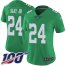 Nike Philadelphia Eagles #24 Darius Slay Jr Green Womens Stitched NFL Limited Rush 100th Season Jersey