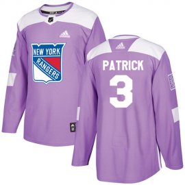 Adidas New York Rangers #3 James Patrick Purple Authentic Fights Cancer Stitched NHL Jersey