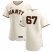 San Francisco Giants #67 Sam Selman Mens Nike Cream Home 2020 Authentic Player MLB Jersey