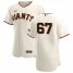 San Francisco Giants #67 Sam Selman Mens Nike Cream Home 2020 Authentic Player MLB Jersey