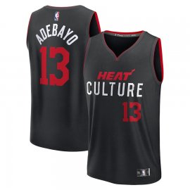Bam Adebayo Miami Heat Fanatics Branded Unisex 2023/24 Fast Break Jersey – Black – City Edition