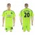 Manchester United #20 S.Romero Shiny Green Goalkeeper Soccer Club Jersey