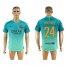 Barcelona #24 Mathieu Sec Away Soccer Club Jersey