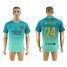 Barcelona #24 Mathieu Sec Away Soccer Club Jersey